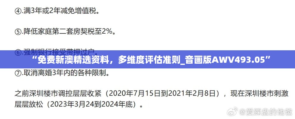 “免费新澳精选资料,多维度评估准则_音画版AWV493.05”