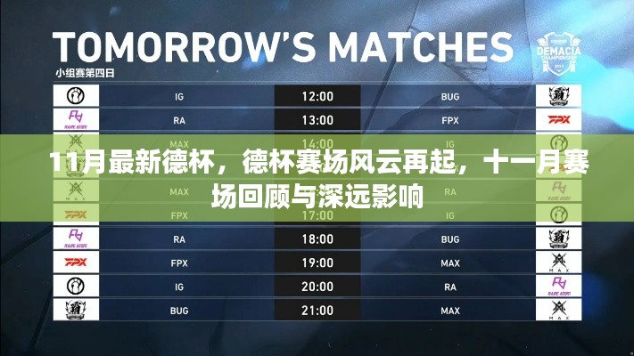 德杯赛场风云再起,十一月赛场回顾与深远影响分析