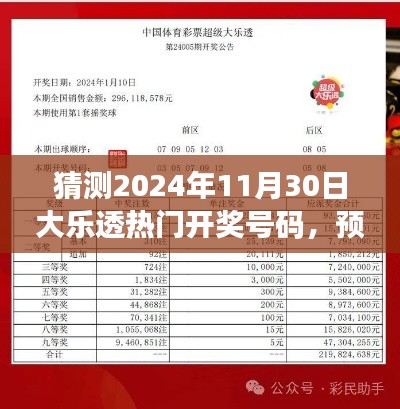 2024年大乐透热门开奖号码猜想与洞察,预测之光揭秘未来彩票趋势