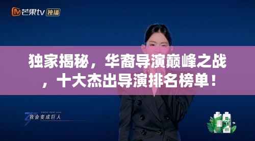 独家揭秘，华裔导演巅峰之战，十大杰出导演排名榜单！